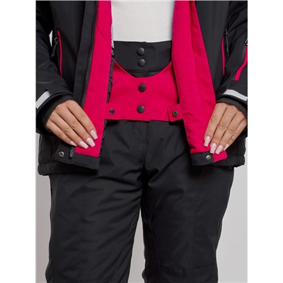 Горнолыжная куртка женская зимняя черного цвета 2305Ch