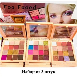 Набор теней для век FOO FACED Colors Matte Eye Shadow Makeup 16 colors, 3 штуки