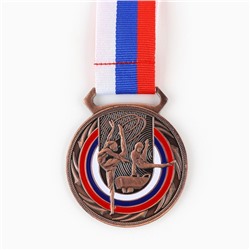 Медаль тематическая 194 «Гимнастика», бронза, d = 5 см