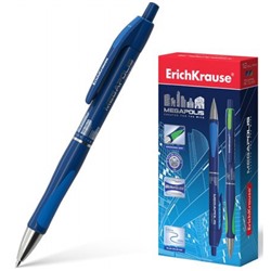 Ручка автоматическая шариковая MEGAPOLIS CONCEPT 0.7мм синяя ЕК31 Erich Krause