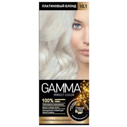 GAMMA PERFECT COLOR Стойкая крем-краска для волос тон 10.1 Платиновый блонд с окис.кремом 9% 50 мл
