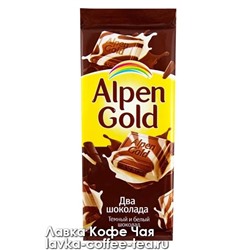 шоколад Альпен Голд "Два шоколада" 85 г.