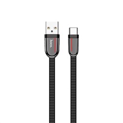 Кабель USB - Type-C Hoco U74  120см 3A  (black)