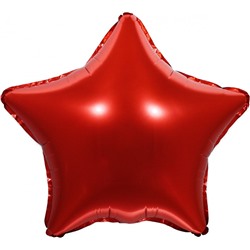 В0388-4 шар фольг.звезда крас 18х46