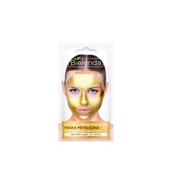 BIELENDA GOLD DETOX Очищающая металлическая маска для зрелой и чувствительной кожи 8г