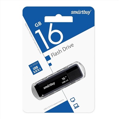 Флэш накопитель USB 16 Гб Smart Buy Dock 3.0 (black)