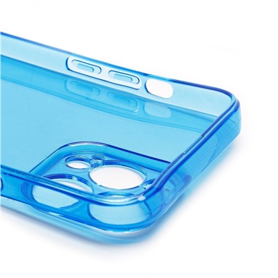 Чехол-накладка - SC344 для "Apple iPhone 13 Pro Max" (transparent/blue) (232035)