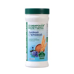 Сибирская клетчатка льняная с черникой, 280 г