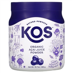 KOS, Organic Acai Juice Powder, 12.7 oz (360 g)