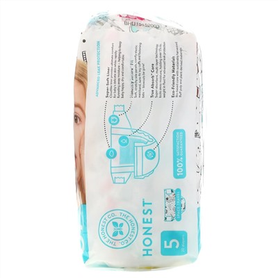 The Honest Company, Honest Diapers, Size 5,  27+ Pounds, Space Travel, 20 Diapers