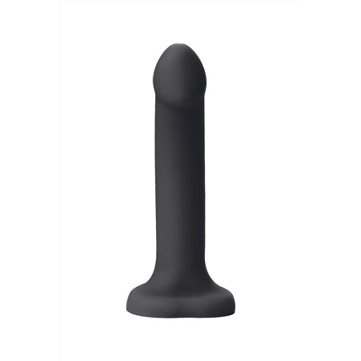 Черный фаллос с имитацией эякуляции Silicon Cum Dildo L - 19,6 см.