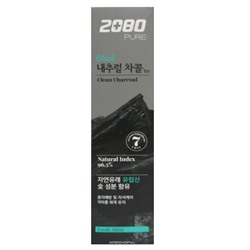 Зубная паста с углем и мятой Dental Clinic 2080 Pure Black Clean, Корея, 120 г Акция