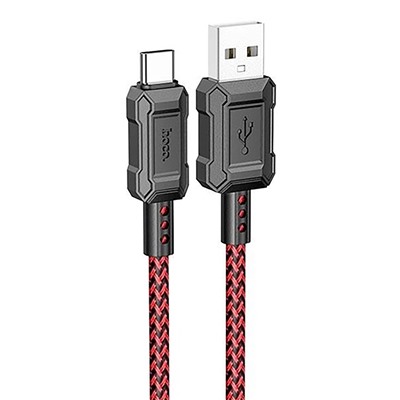 Кабель USB - Type-C Hoco X94 Leader  100см 3A  (red)