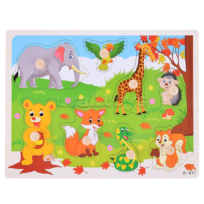 Peekaboo animals Puzzles.