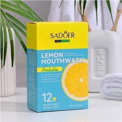 SADOER Ополаскиватель для полости рта в саше Lemon Mouthwash 10мл*20шт