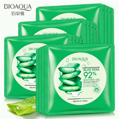 Увлажняющая маска лица с 92% экстрактом Алоэ BioAqua