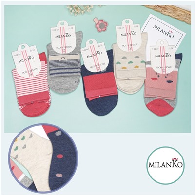 Детские хлопковые носки  (Узор 10) MilanKo D-222