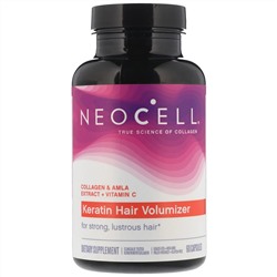 Neocell, Средство с кератином для придания объема волосам, 60 капсул