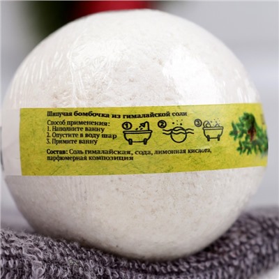 Бомбочка для ванны из гималайской соли "Добропаровъ" с эфирным маслом сосны, 110 г