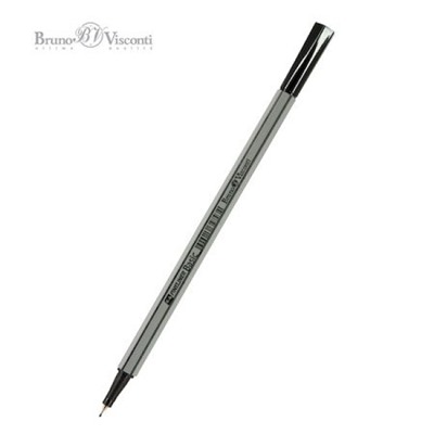Ручка капиллярная (ФАЙНЛАЙНЕР) "BASIC" черная 0.4мм 36-0007 Bruno Visconti