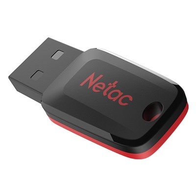 Флэш накопитель USB 8 Гб Netac U197 mini (black/red)