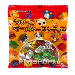 Шоколадные шарики в фантиках All Season Chirin, Япония, 33 г. Срок до 31.03.2024.Распродажа