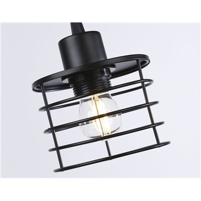 Подвесной светильник в стиле лофт TR8068 BK черный E27 max 40W D120*950