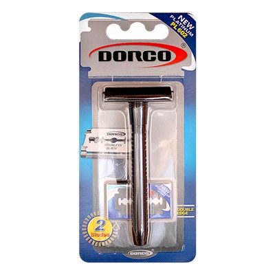 Станок для бритья Классический Т-образный DORCO PL-602 (+ 2 двусторонних лезвия), PL-602