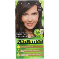 Naturtint, Стойкая краска для волос, 4N, Натуральный каштан, 165 мл (5,6 жидк. унций)