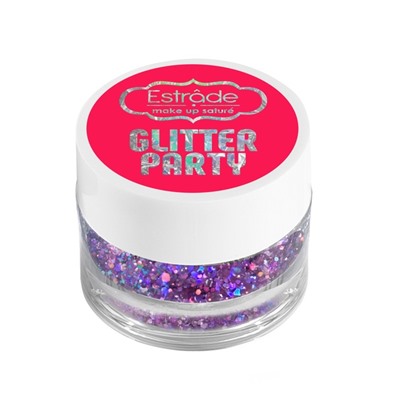 Гелевый глиттер для лица, тела и волос Estrade GLITTER PARTY, тон 05 infinity, 6,5г