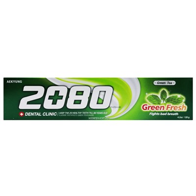 Зубная паста ЗЕЛЕНЫЙ ЧАЙ 2080, Корея, 120г Акция
