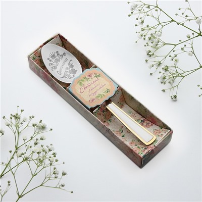 Ложка чайная с гравировкой «Светлана», в подарочной коробке, 3 х 15 см.