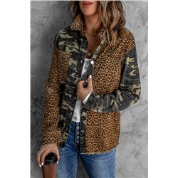 Leopard Camouflage Patchwork Jacket