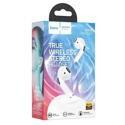 Беспроводные Bluetooth-наушники Hoco TWS EW24 (white)