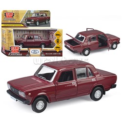 Машина металл LADA "Ваз-2105" 1997 12 cm, (двери, багаж) инерц.