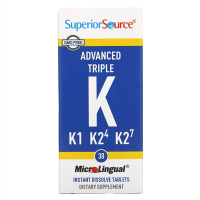 Superior Source, Advanced Triple K, 30 MicroLingual Instant Dissolve Tablets