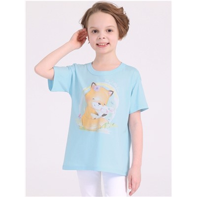 футболка 1ДДФК4327001; светло-голубой109 / Лиса и заяц
