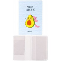Обложка для паспорта "Avocado" ПВХ, 2 кармана MS_34119 MESHU