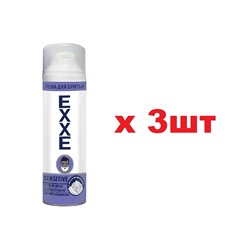 EXXE Пена для бритья 200мл Sensitive для чувствительной кожи 3шт