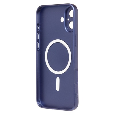 Чехол-накладка - SM020 Matte SafeMag для "Apple iPhone 16 Plus" (dark blue) (234703)