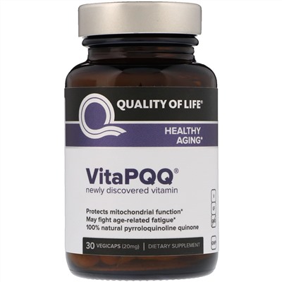 Quality of Life Labs, VitaPQQ, здоровое старение, 30 вегетарианских капсул