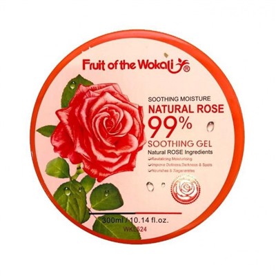 Гель для лица и  тела Fruit Of The Wokali Soothing Moisture Natural Rose 99%