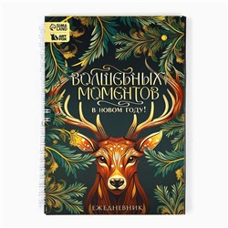 Новый год. Ежедневник в подарочной коробке «Волшебных моментов в Новом году!»