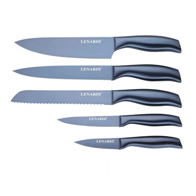 Набор ножей Lenardi, на подставке, 5 предметов