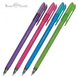 Ручка шариковая 0.38 мм "PointWrite Special" синяя (4 цвета корпуса) 20-0211 Bruno Visconti {Китай}