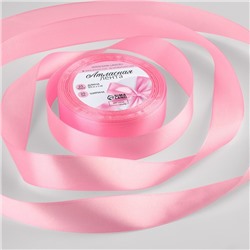 Лента атласная, 25 мм × 23 ± 1 м, цвет нежно-розовый №147