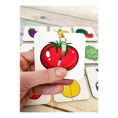 Картинки-половинки ЛАЙТ Овощи-фрукты, арт. 03023
