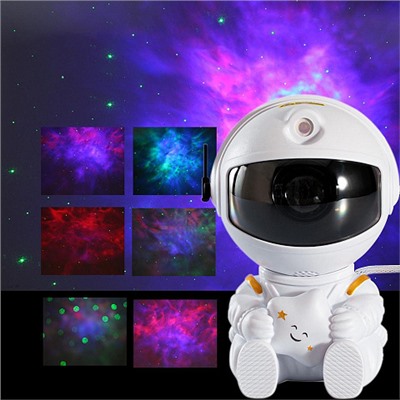 Ночник проектор звездного неба Астронавт (с пультом) Astronaut Nebula Projector