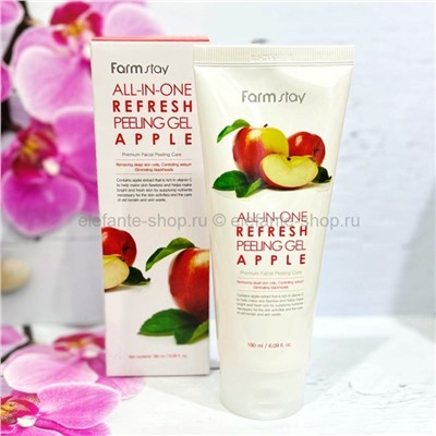 Пилинг-гель FarmStay All-In-One Whitening Apple Peeling Gel 180ml (78)