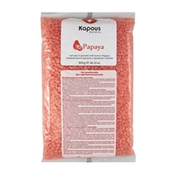 Kapous Воск гелевый в гранулах с ароматом «Папайя» 800 г